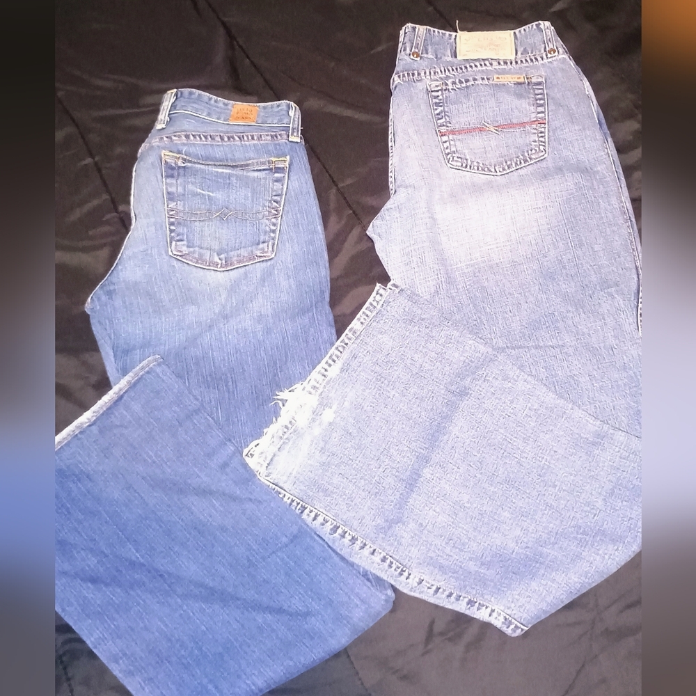 2 Pr Lucky Women's Sz 8/10 Distressed Denim Jeans